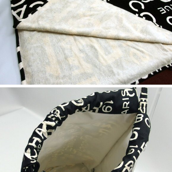 Chanel by Sea Large Blanket and Bag Set, Black - Picture 6 of 11